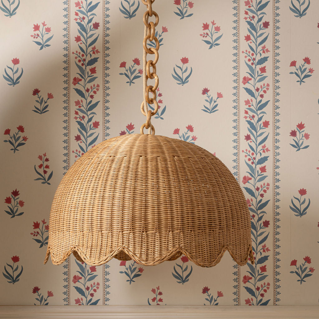 Etta Rattan Pendant Shade, Large Oak