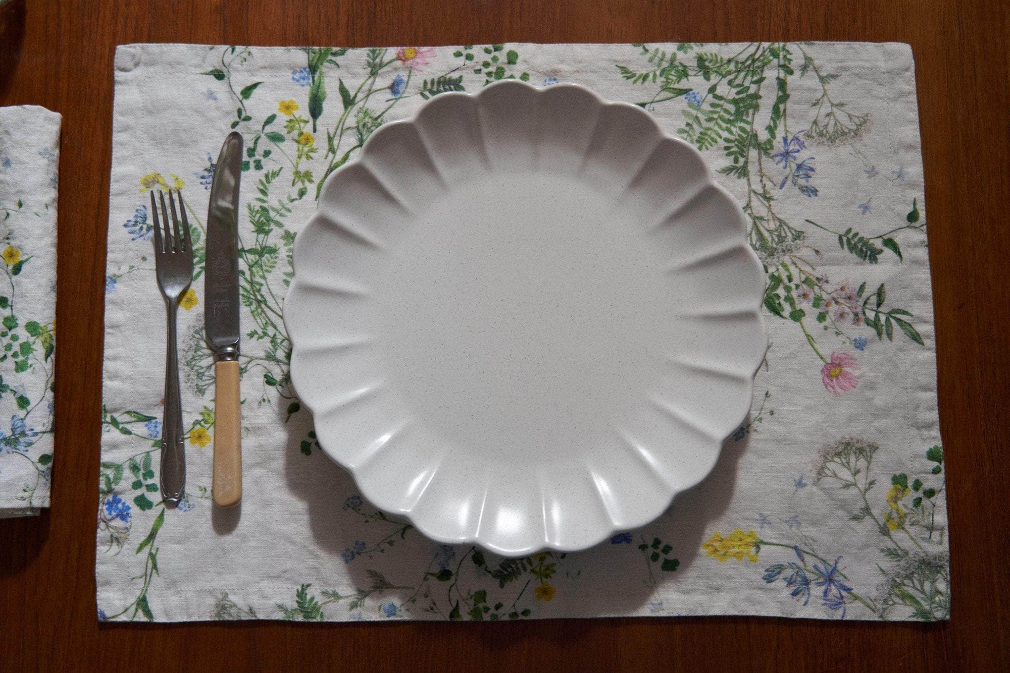 Spring Posy Reversible Linen Placemat