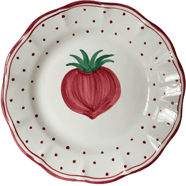 Plumetis Plate, Tomato Red - 20cm