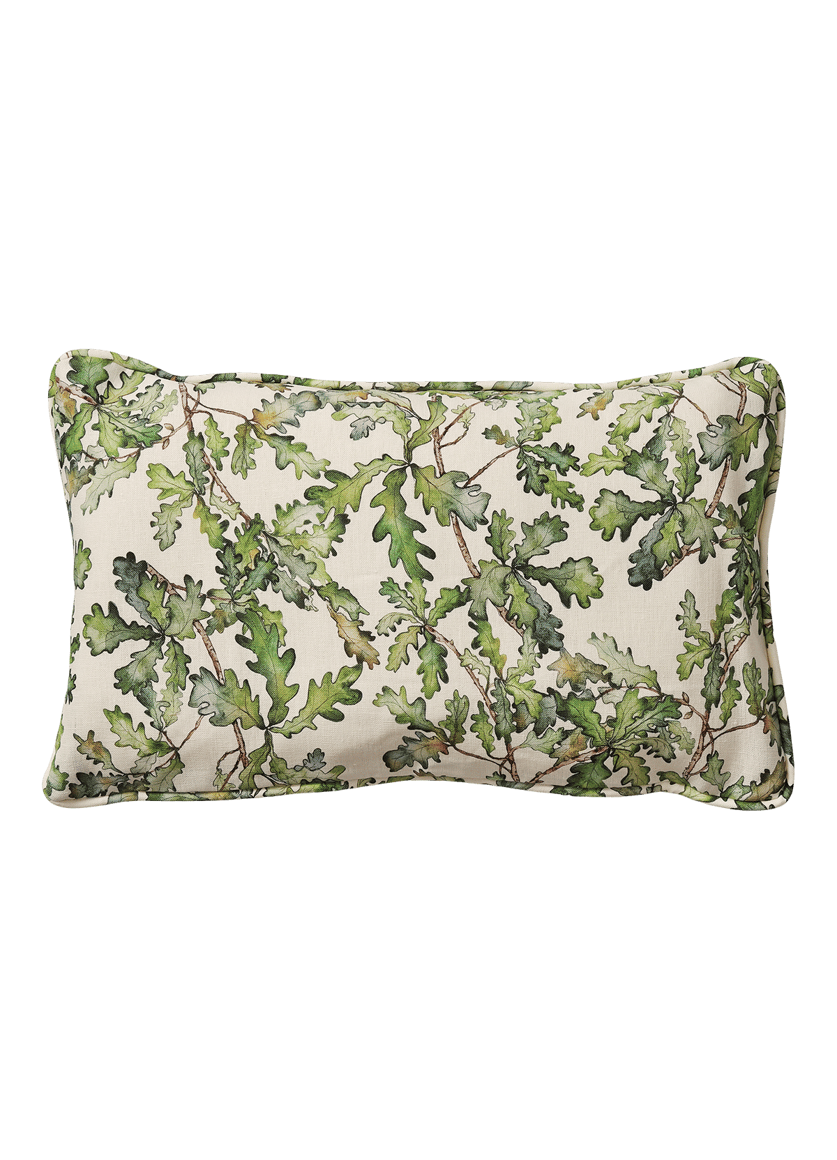 Rectangle Oak Leaf Cushion with Piping