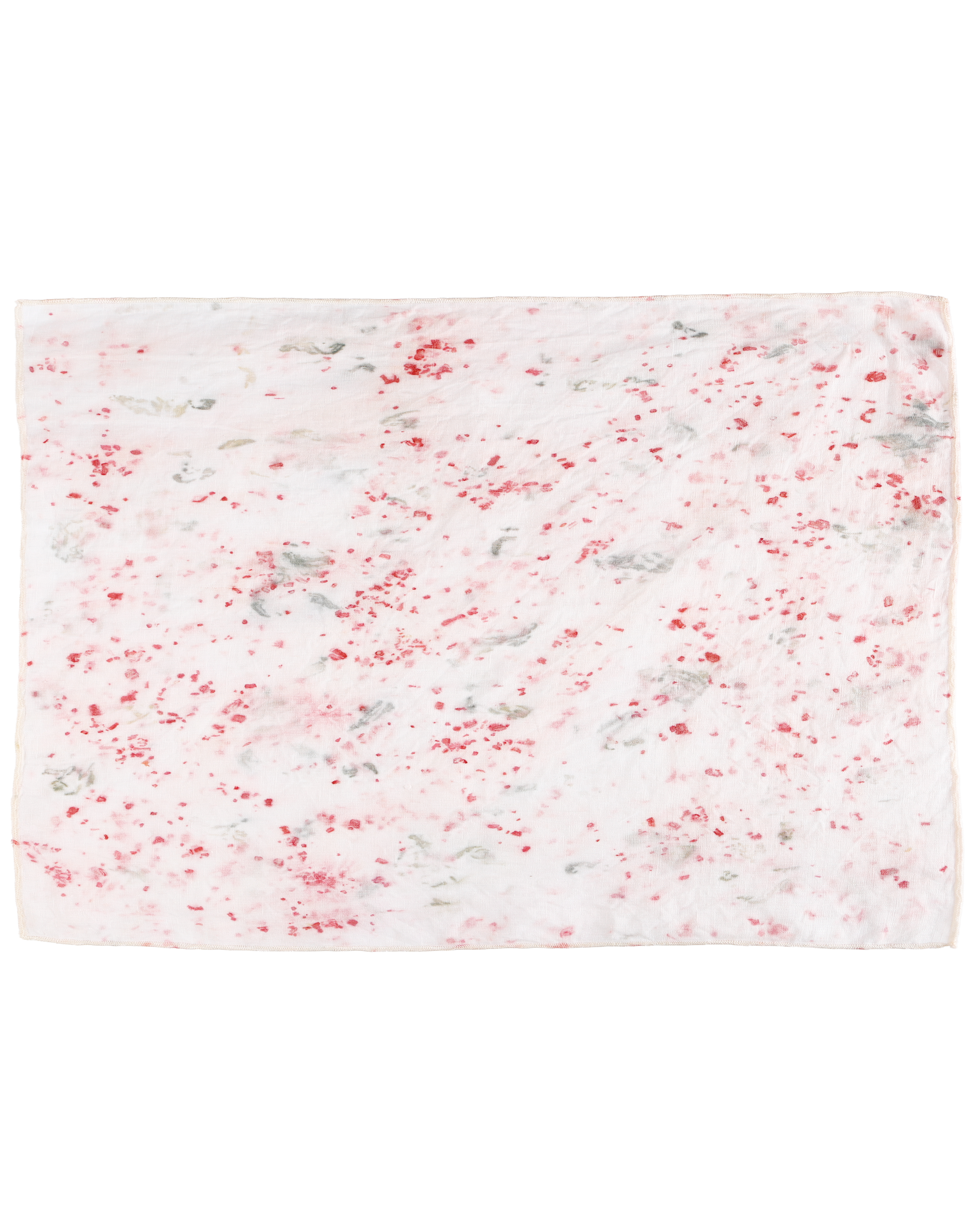 Hibiscus Splatter Linen Placemat Set-