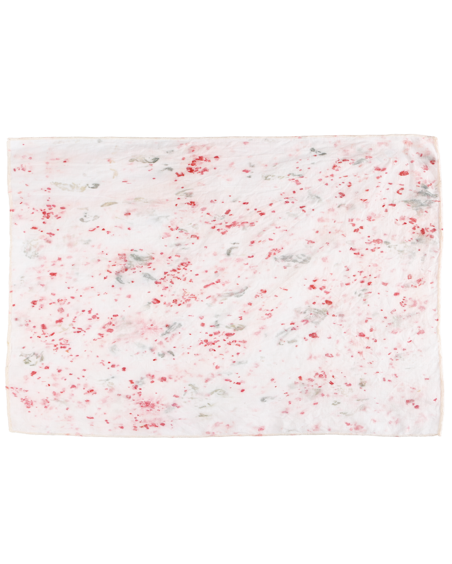 Hibiscus Splatter Linen Placemat Set-