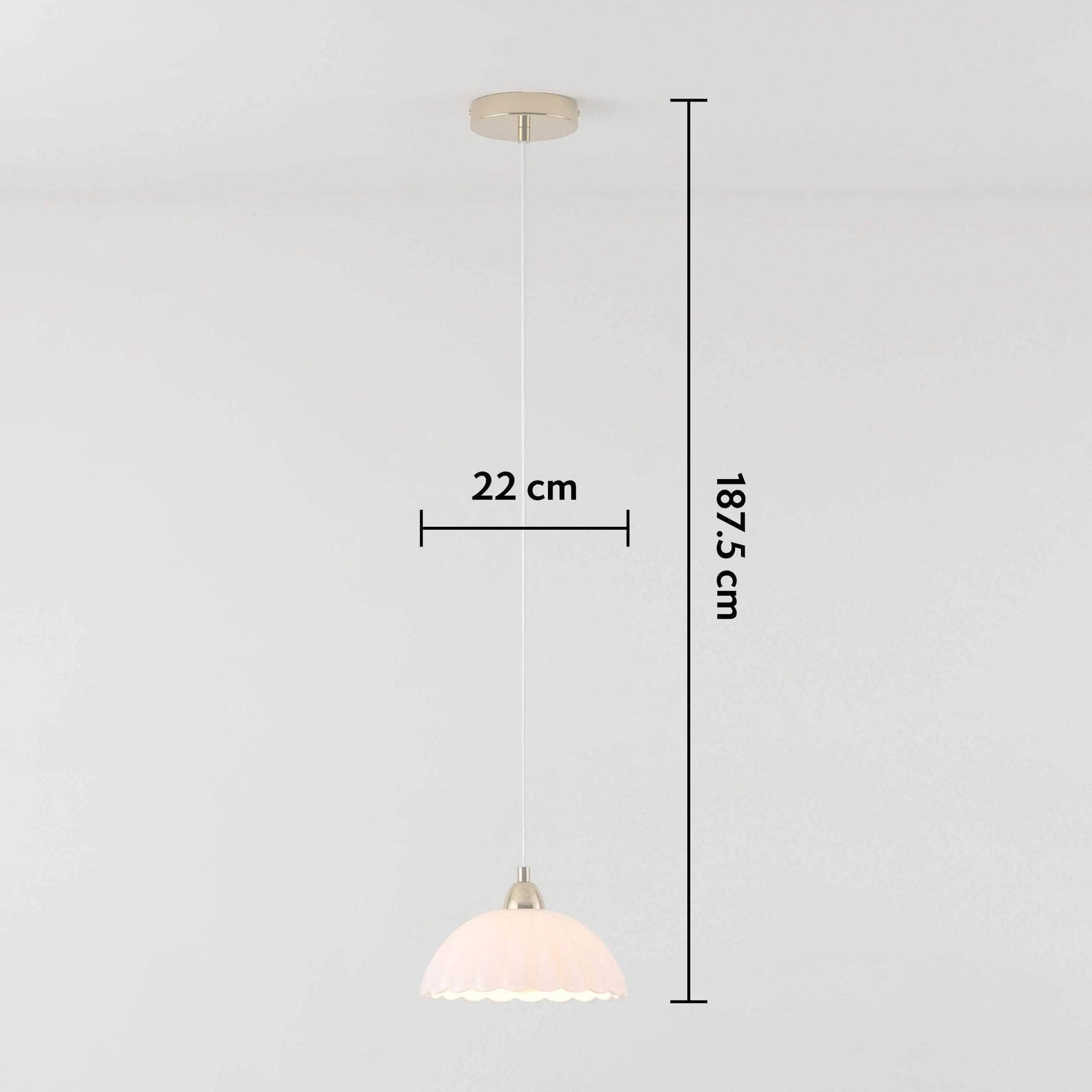 Flower glass pendant ceiling light