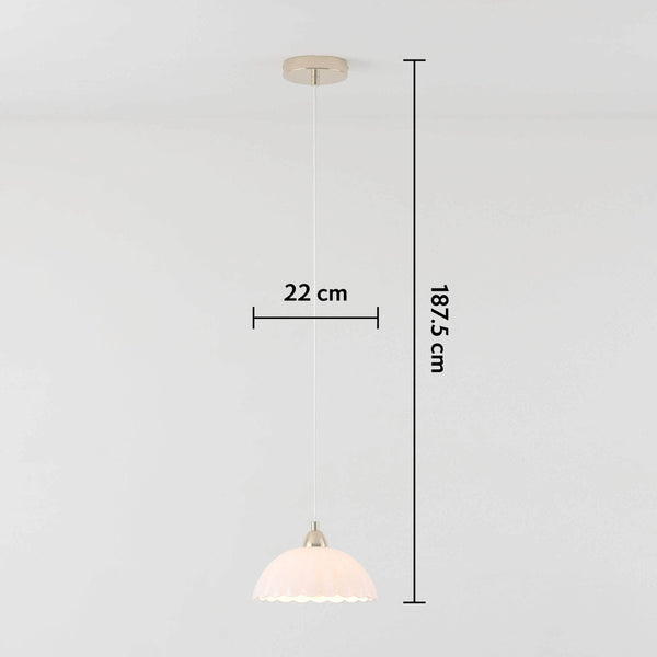 Flower glass pendant ceiling light