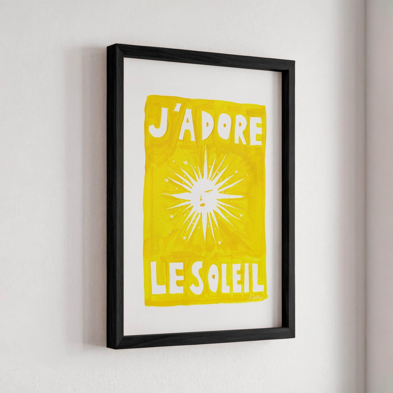 J'adore Le Soleil Original Print