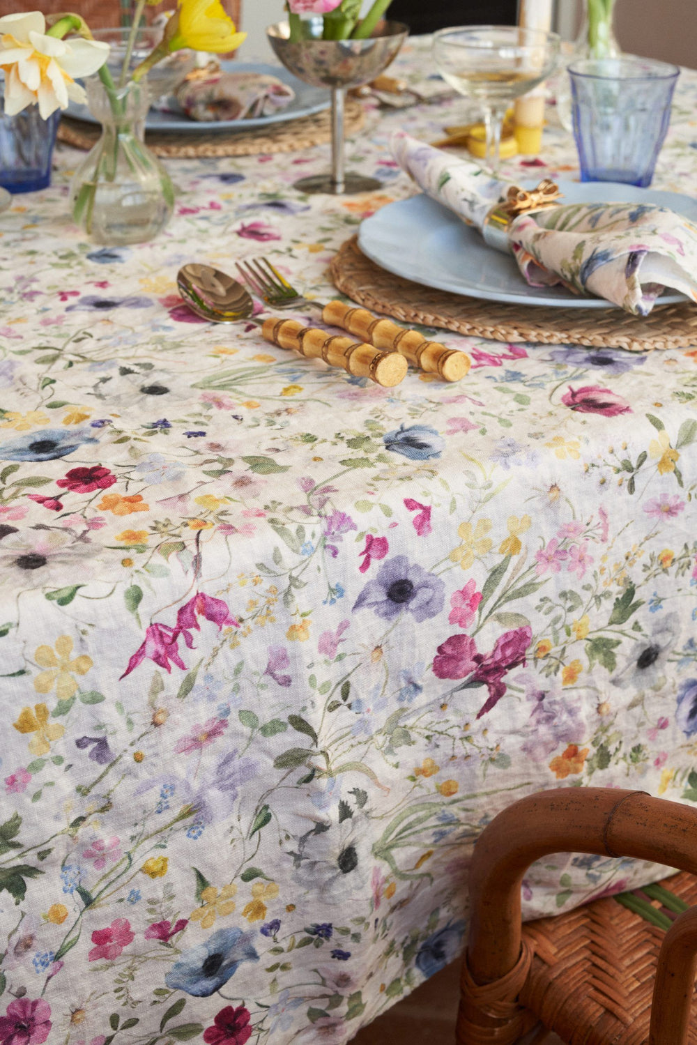 Spring Carpet Linen Tablecloth