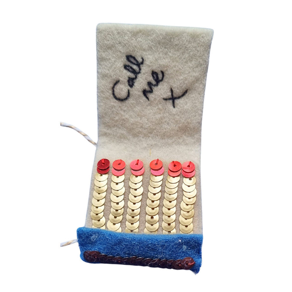 The Matchbook Embroidered Ornament