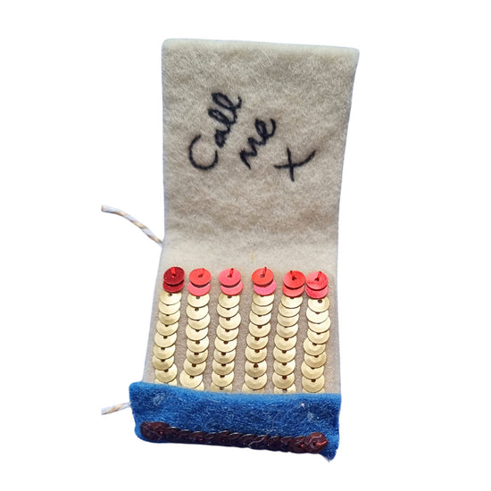 The Matchbook Embroidered Ornament