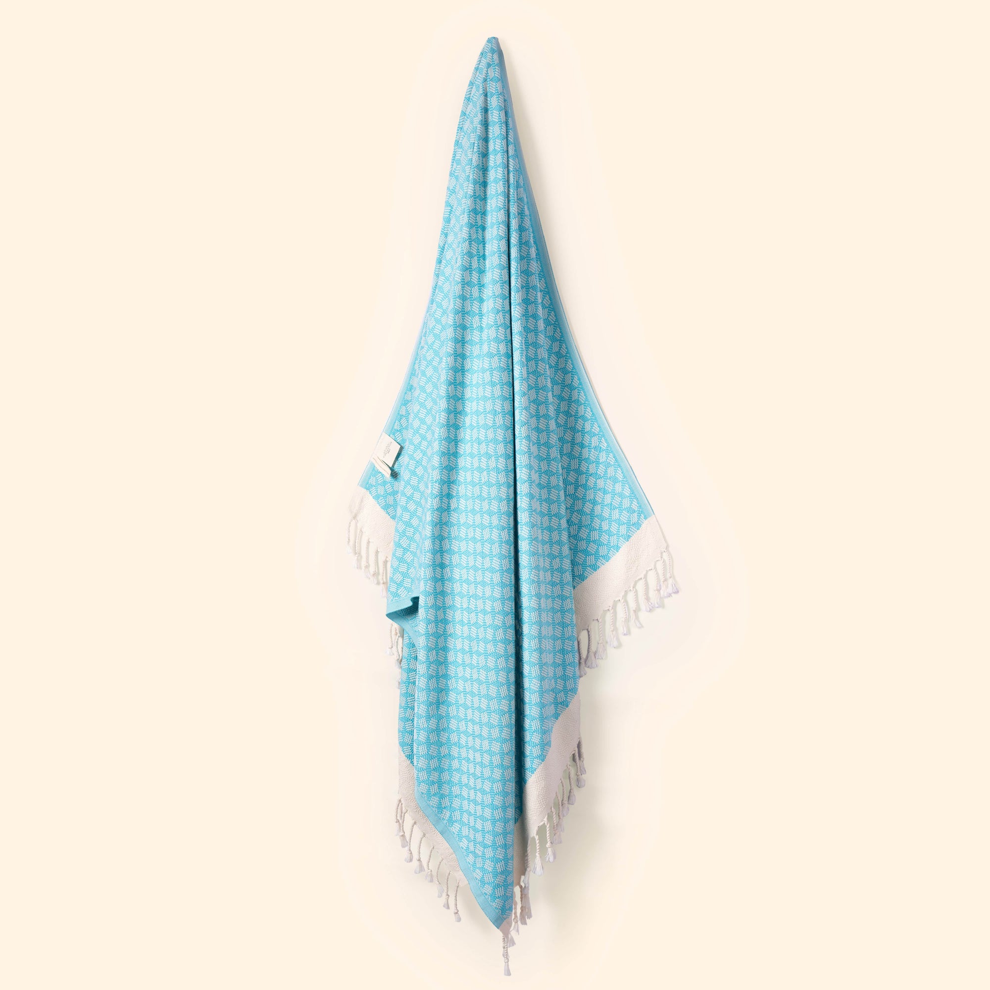 Modern Love Pure Cotton Bath Towel In Powder Blue
