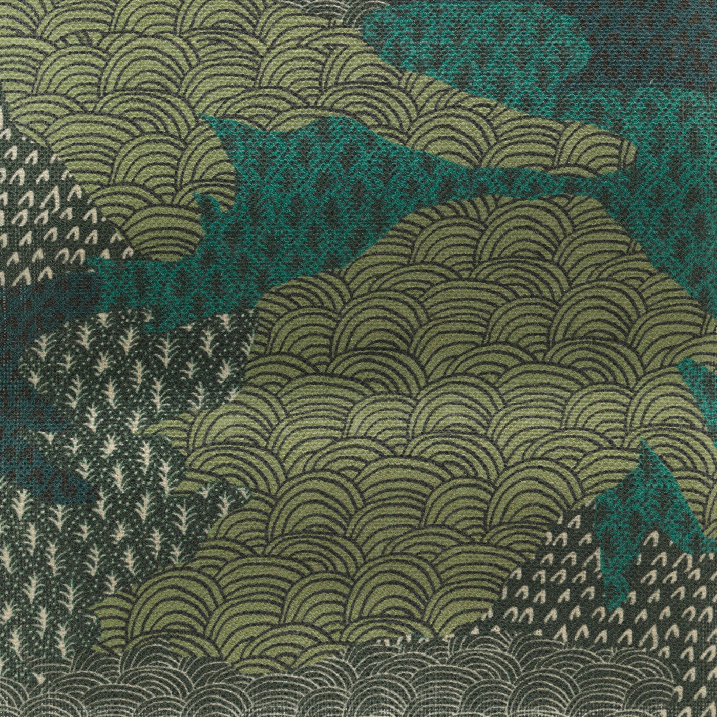 Ordnance survey - Multi Green (Fabric)