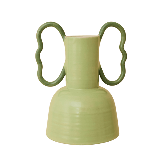Wiggle Handle Vase - Mint Green