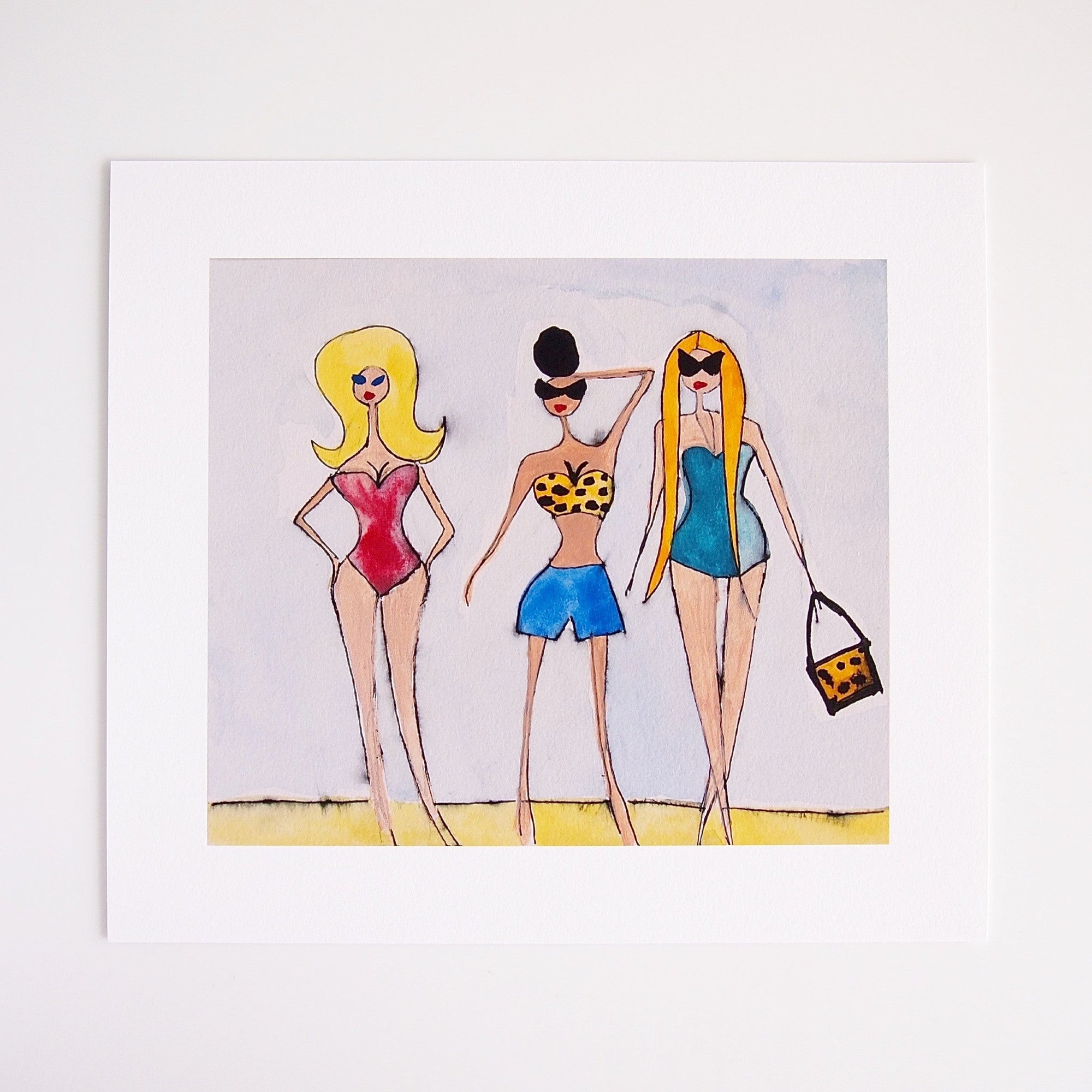 Girls on Venice Beach Giclee Print