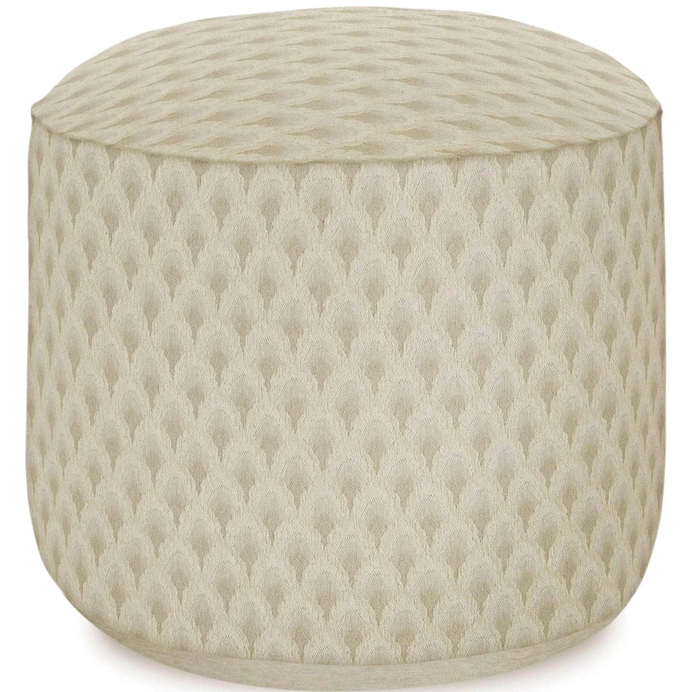 Outdoor Pouf Jessica Sand & Ecru