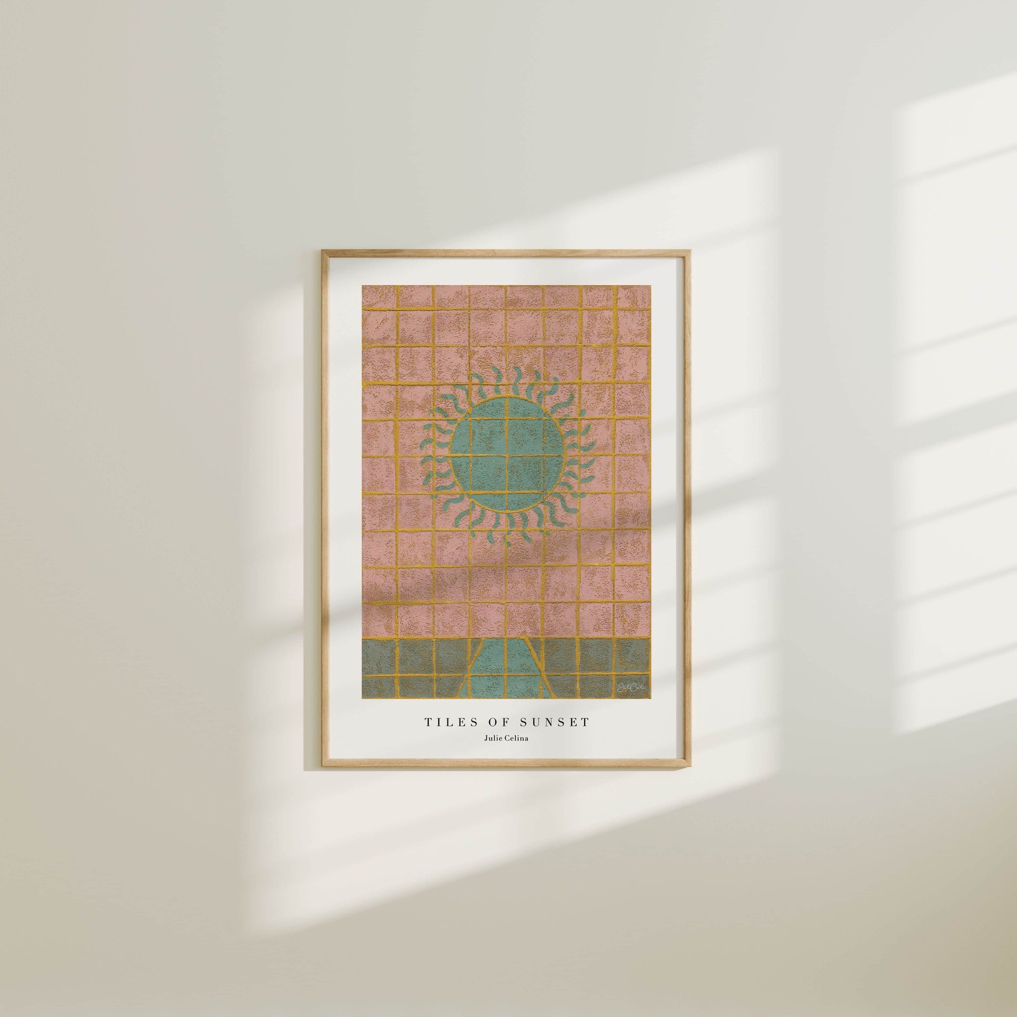 Tiles of sunset - Sunny Fine Art Print
