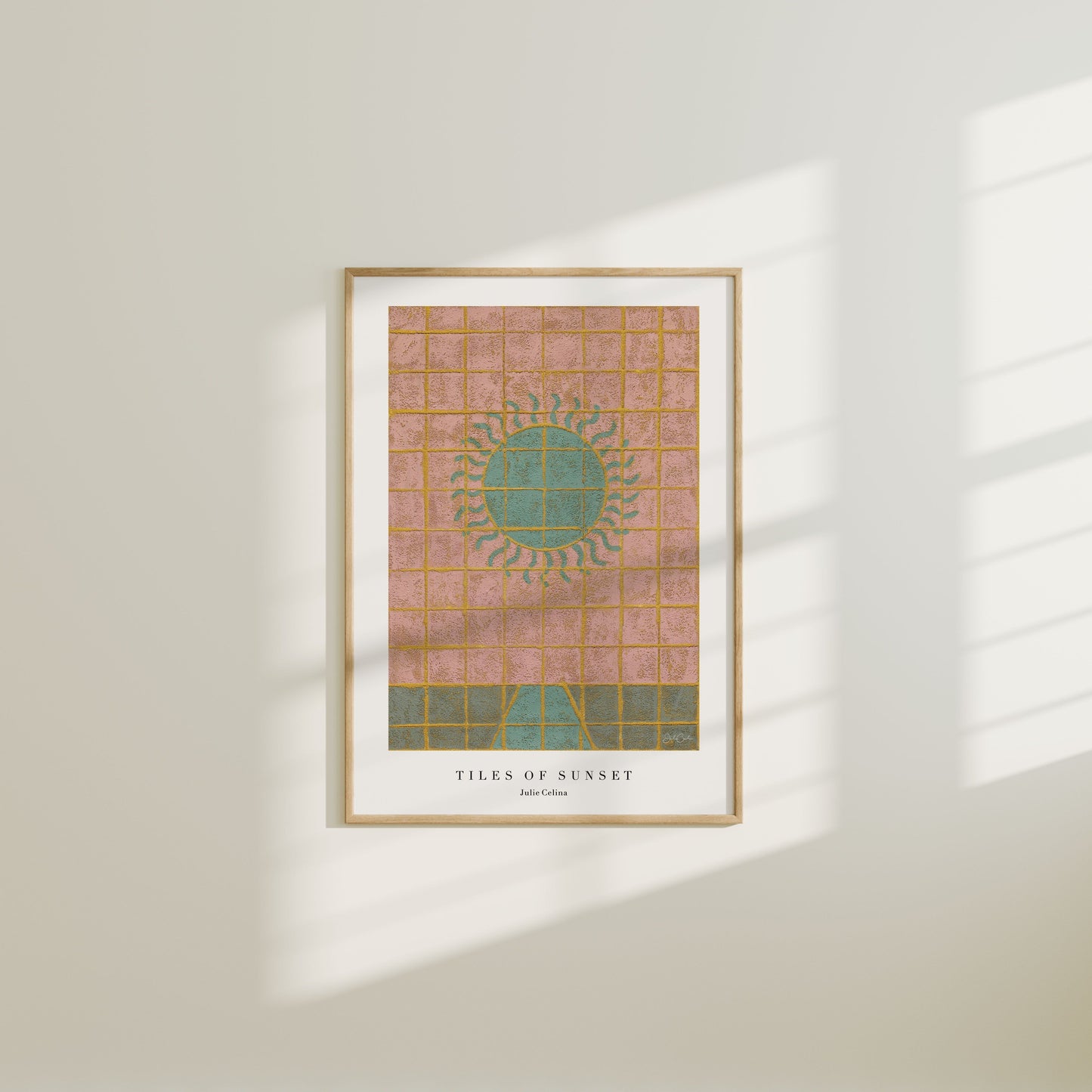 Tiles of sunset - Sunny Fine Art Print