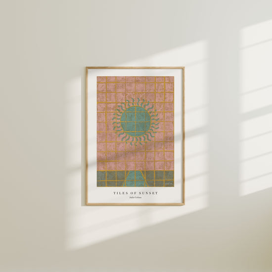 Tiles of sunset - Sunny Fine Art Print