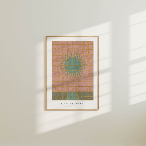 Tiles of sunset - Sunny Fine Art Print