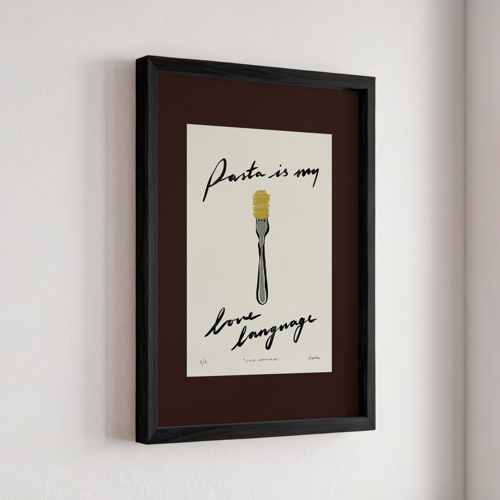 Pasta Is My Love Language Print