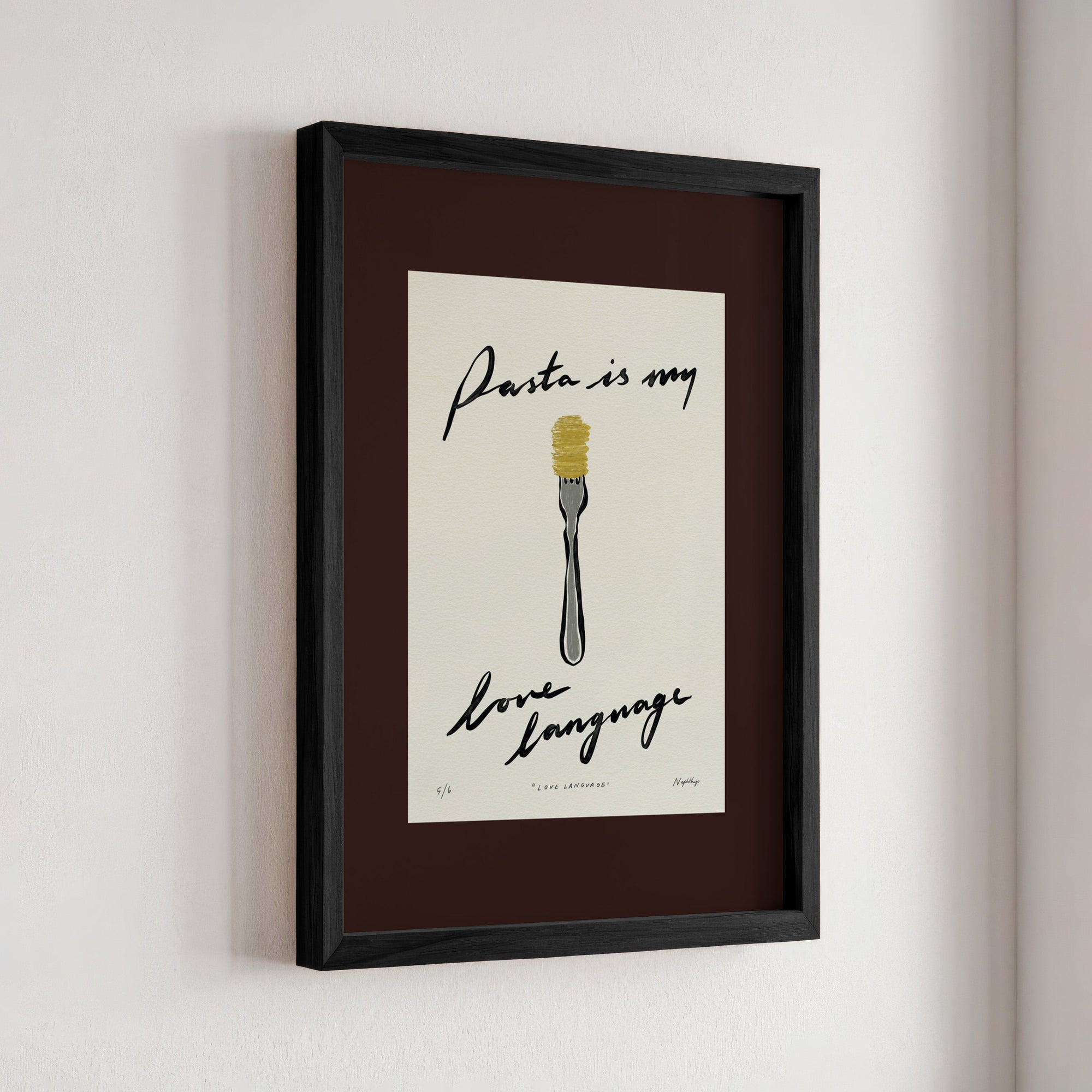 Pasta Is My Love Language Print