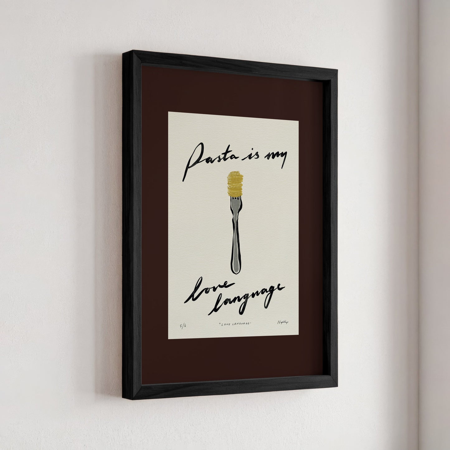 Pasta Is My Love Language Print