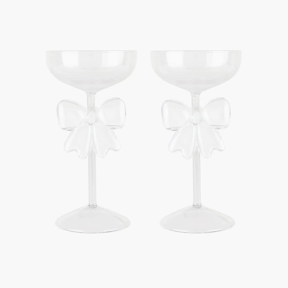 Set of two Bow Coupes Clear