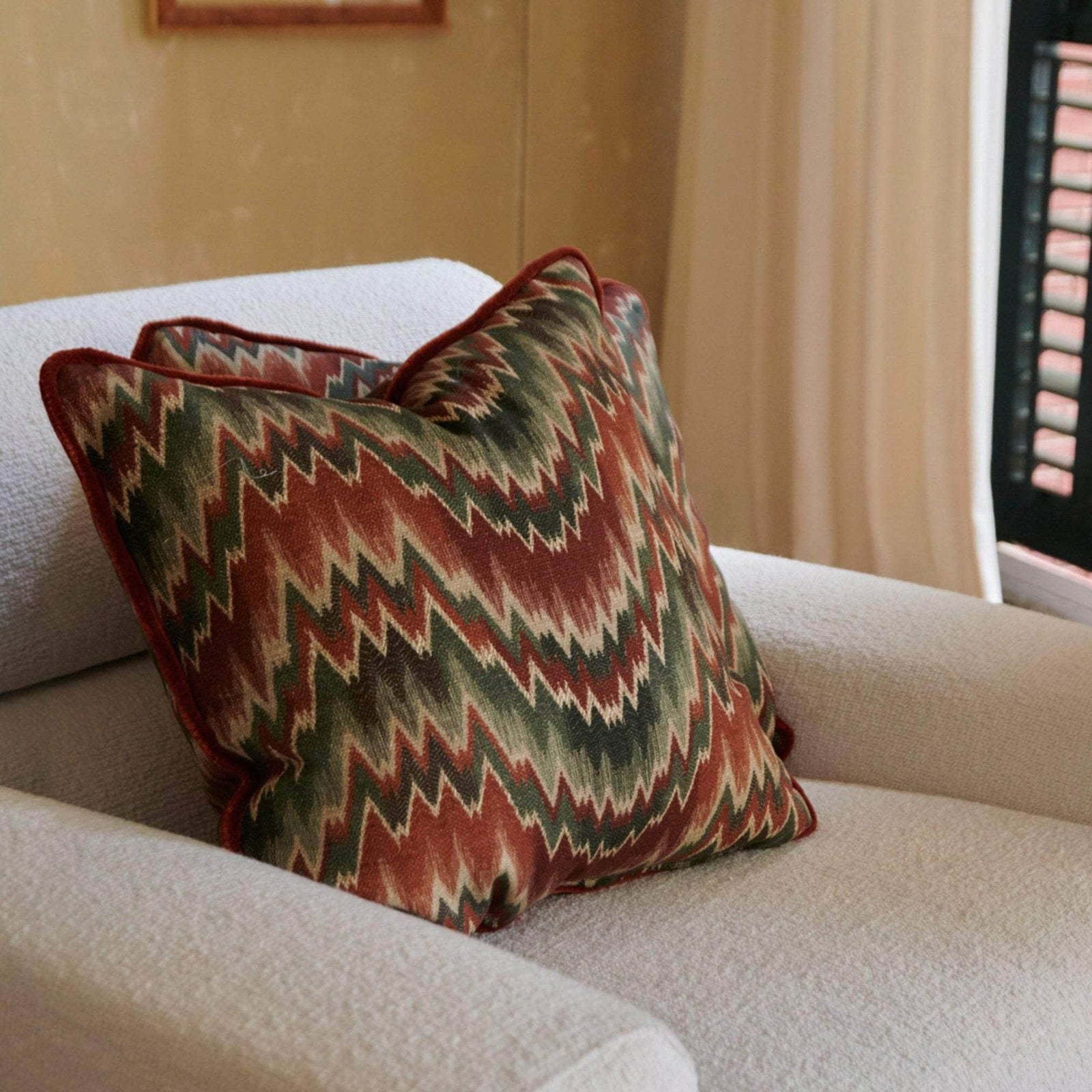 Pillow Herringbone Orange