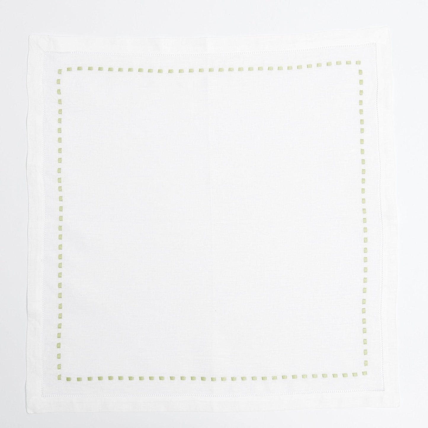 Green Dash Linen Napkins (set of 4)