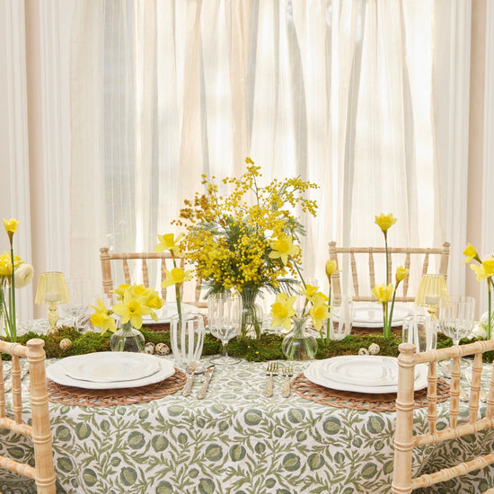 Pine Green Pomegranate Tablecloth