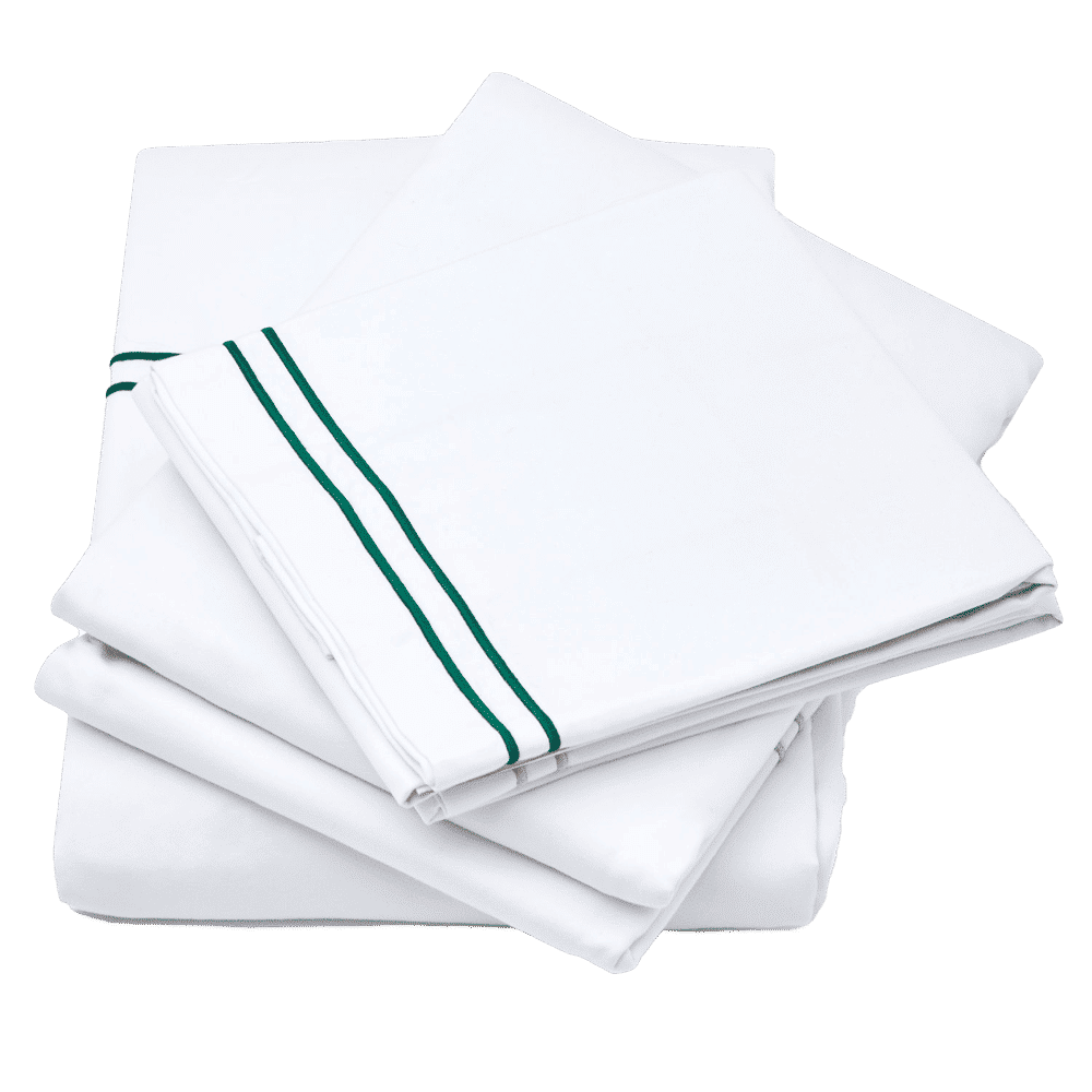 The Cairo Collection Bedding Set | Green Stripe