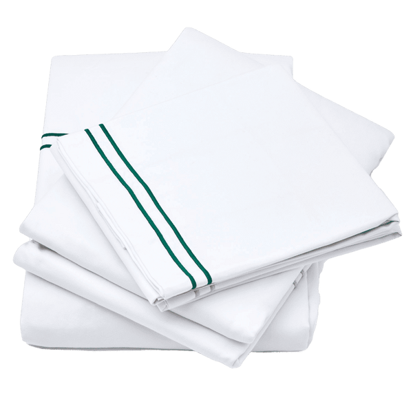 The Cairo Collection Bedding Set | Green Stripe