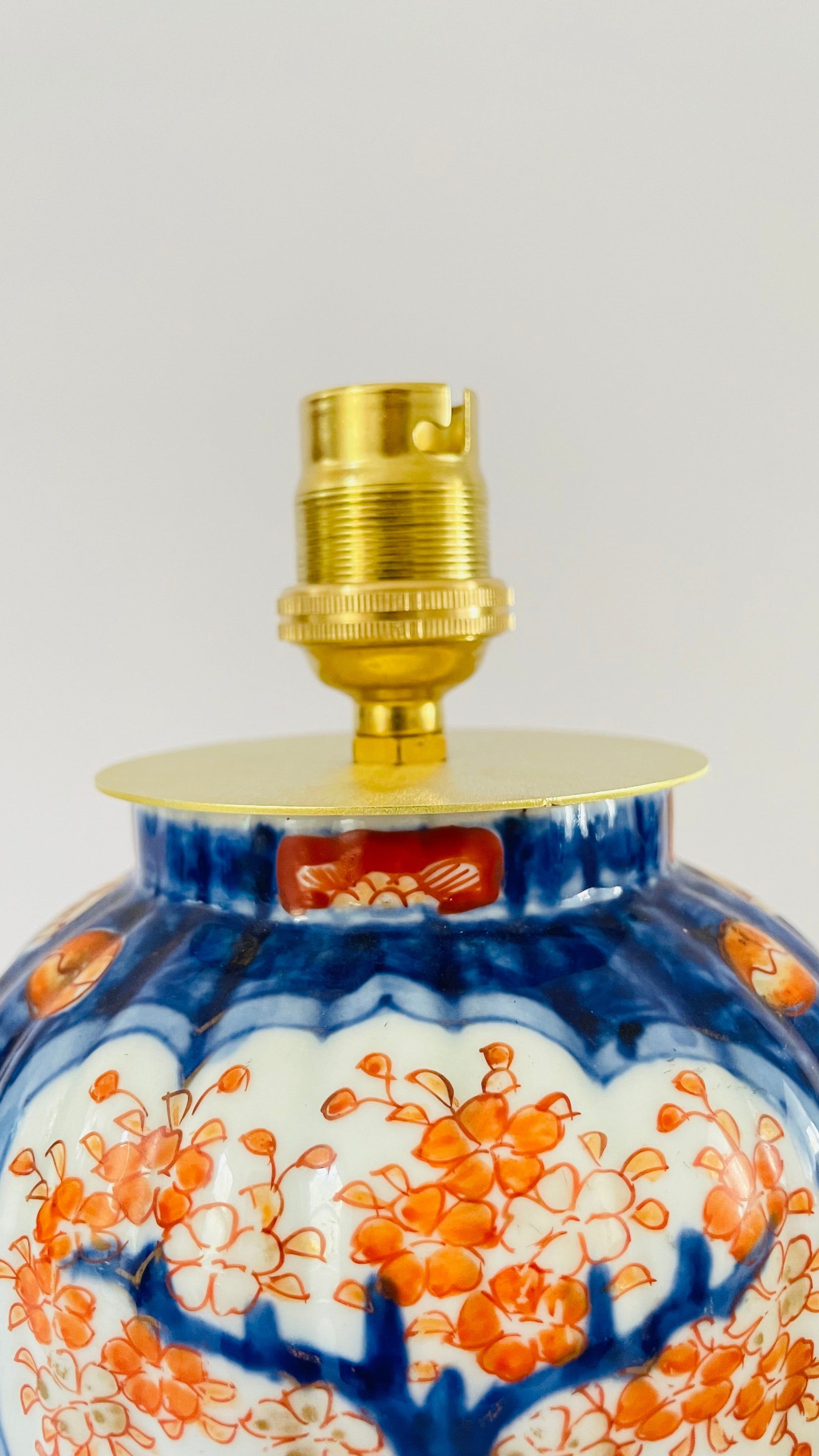 Antique Japanese Mini Imari Lamp