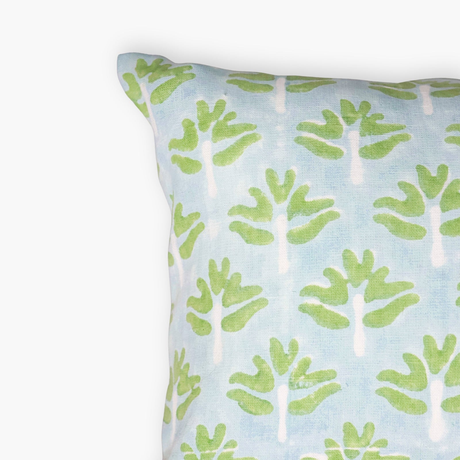 Zeenat Lumbar Throw Pillow Cover - Powder Blue