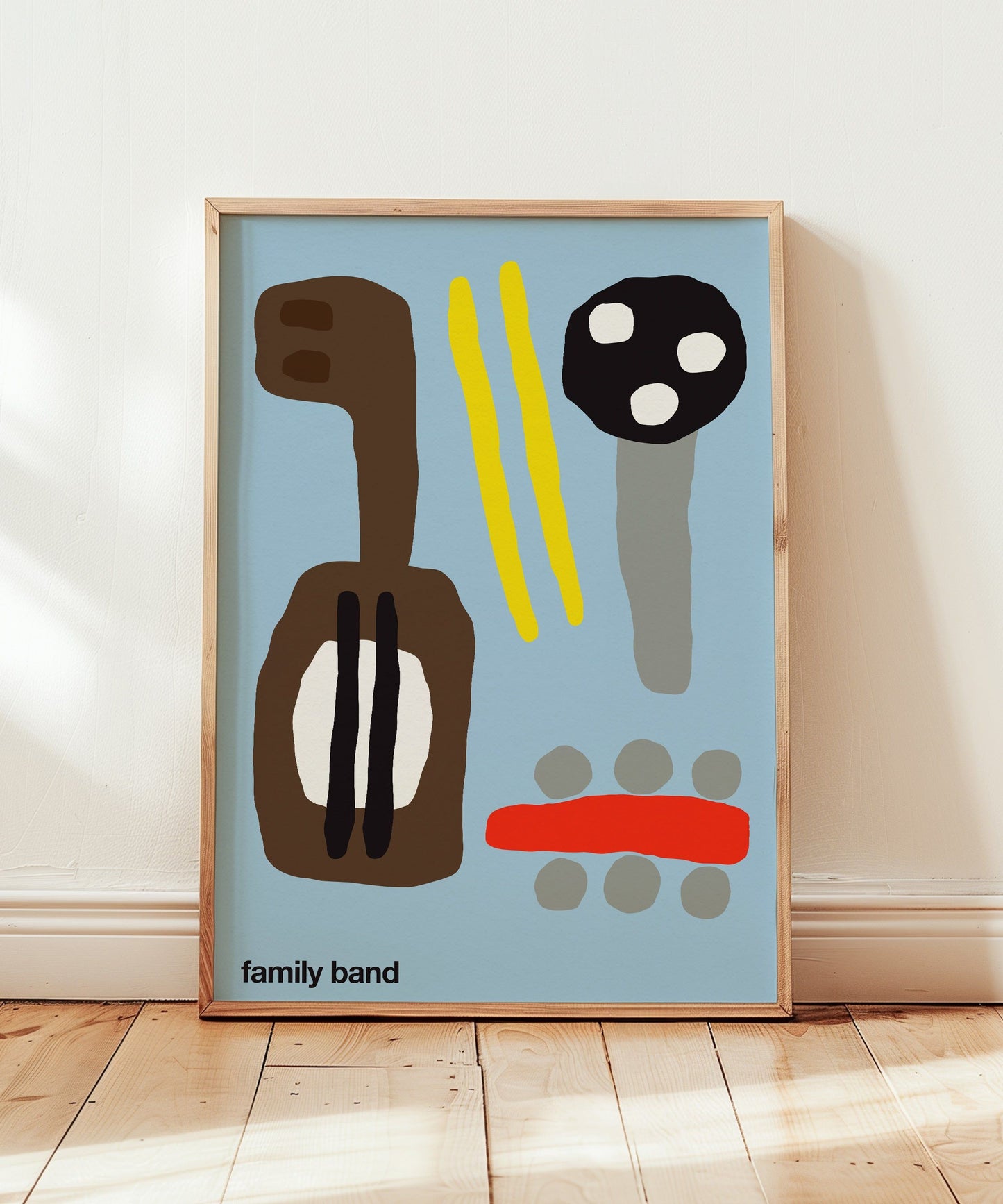 Family Band Print - Blue