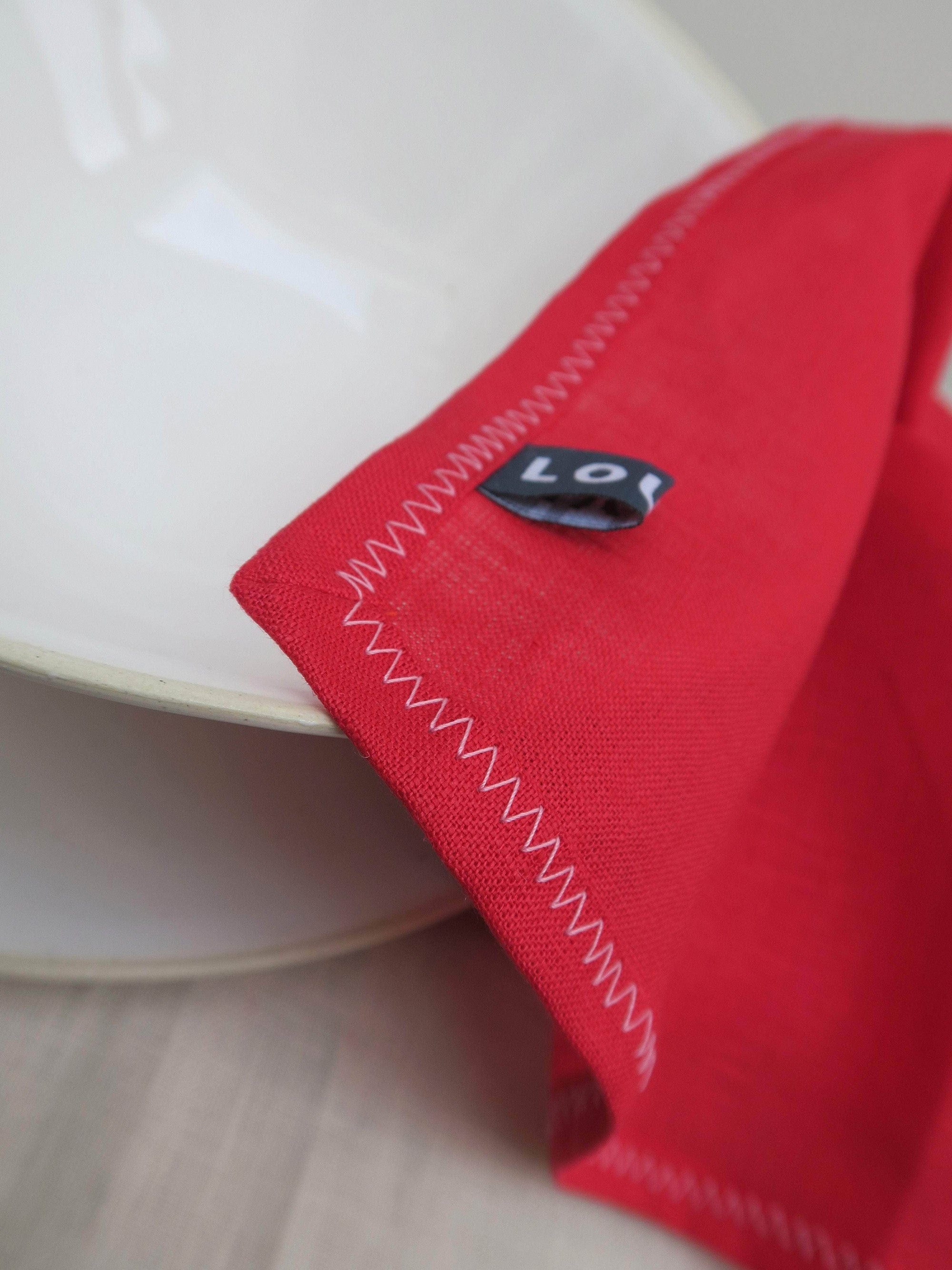 Irish Linen Napkin - Red