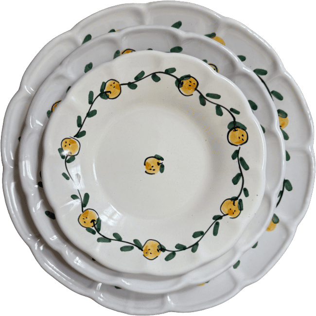 Orange Fruit Dinner Plate 25 cm