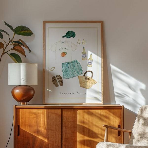 Lemonade Picnic Art Print