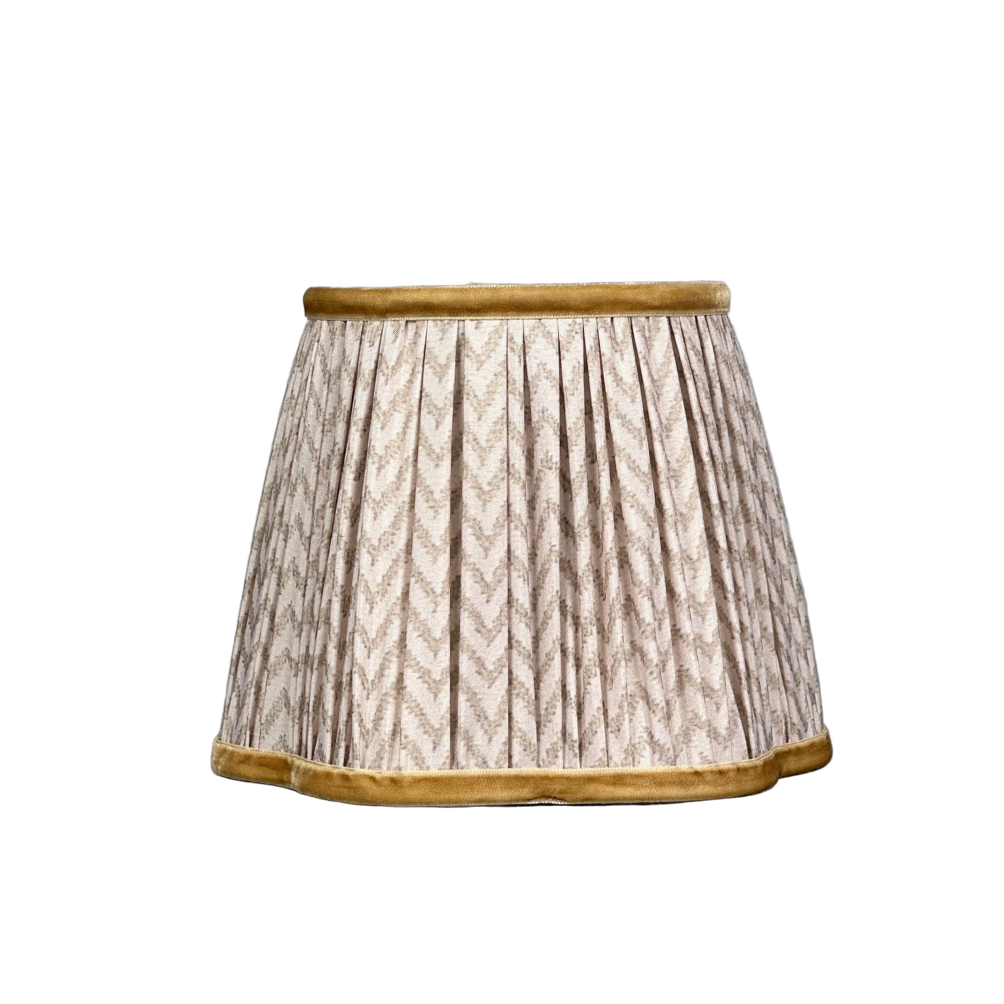 Lampshade Sand Herringbone Velvet Rim
