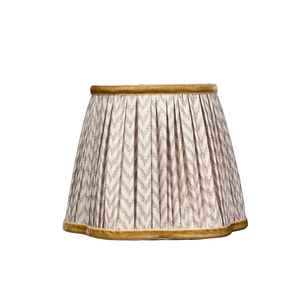 Lampshade Sand Herringbone Velvet Rim