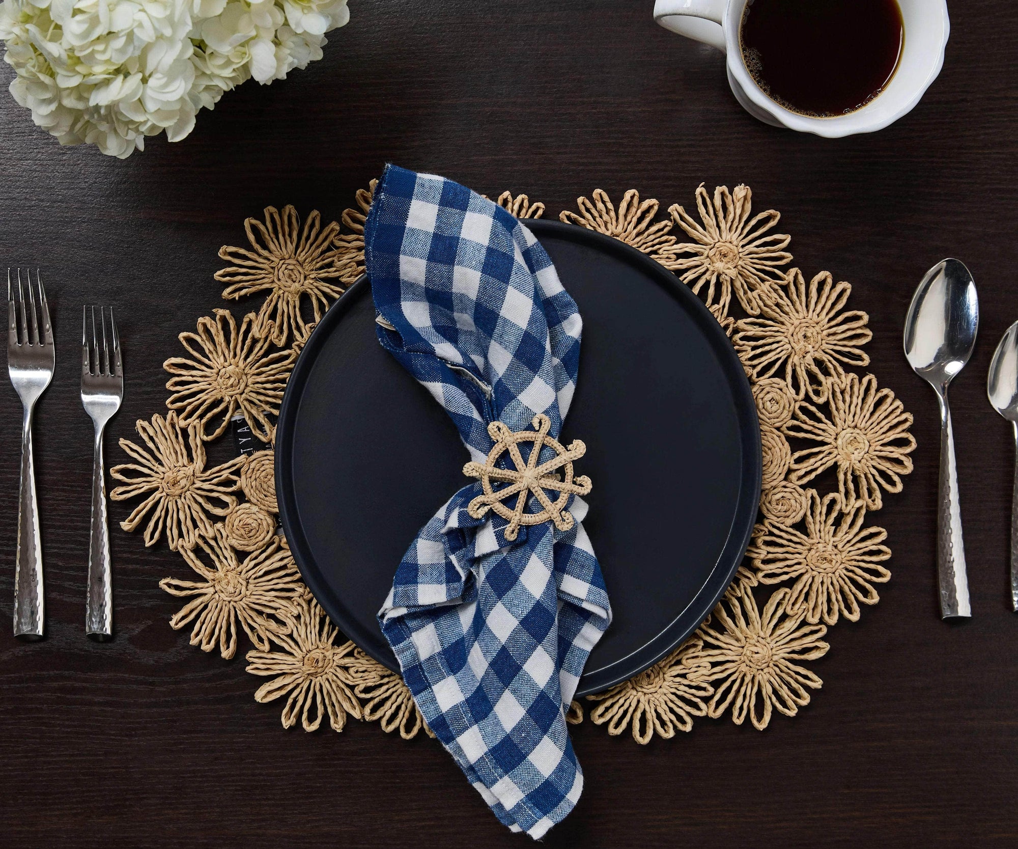 Coastal Ship Wheel Napkin Rings (Set of 4)