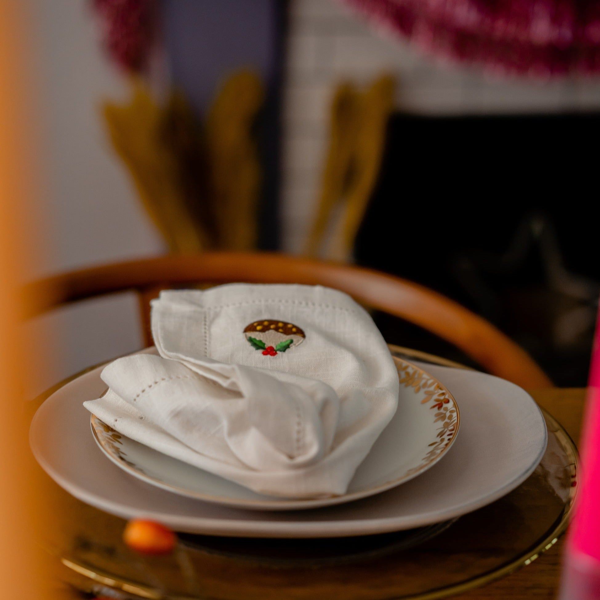 The Christmas Pudding Napkin, Limited Edition