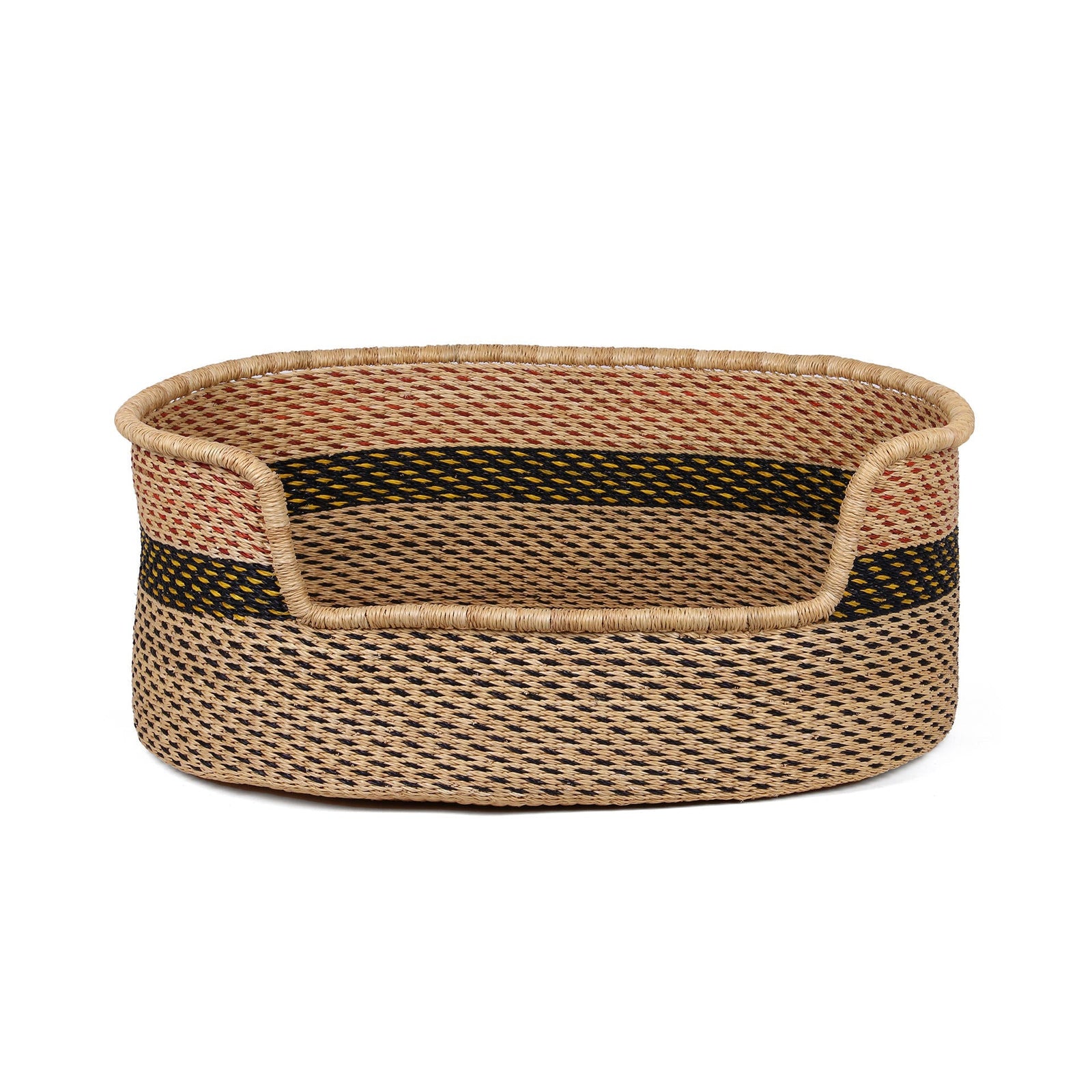 DABODABO: Brown and Black Dog Basket - Large