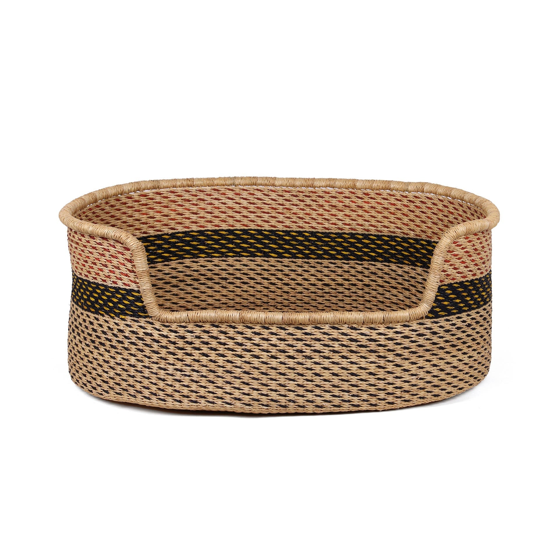DABODABO: Brown and Black Dog Basket - Large