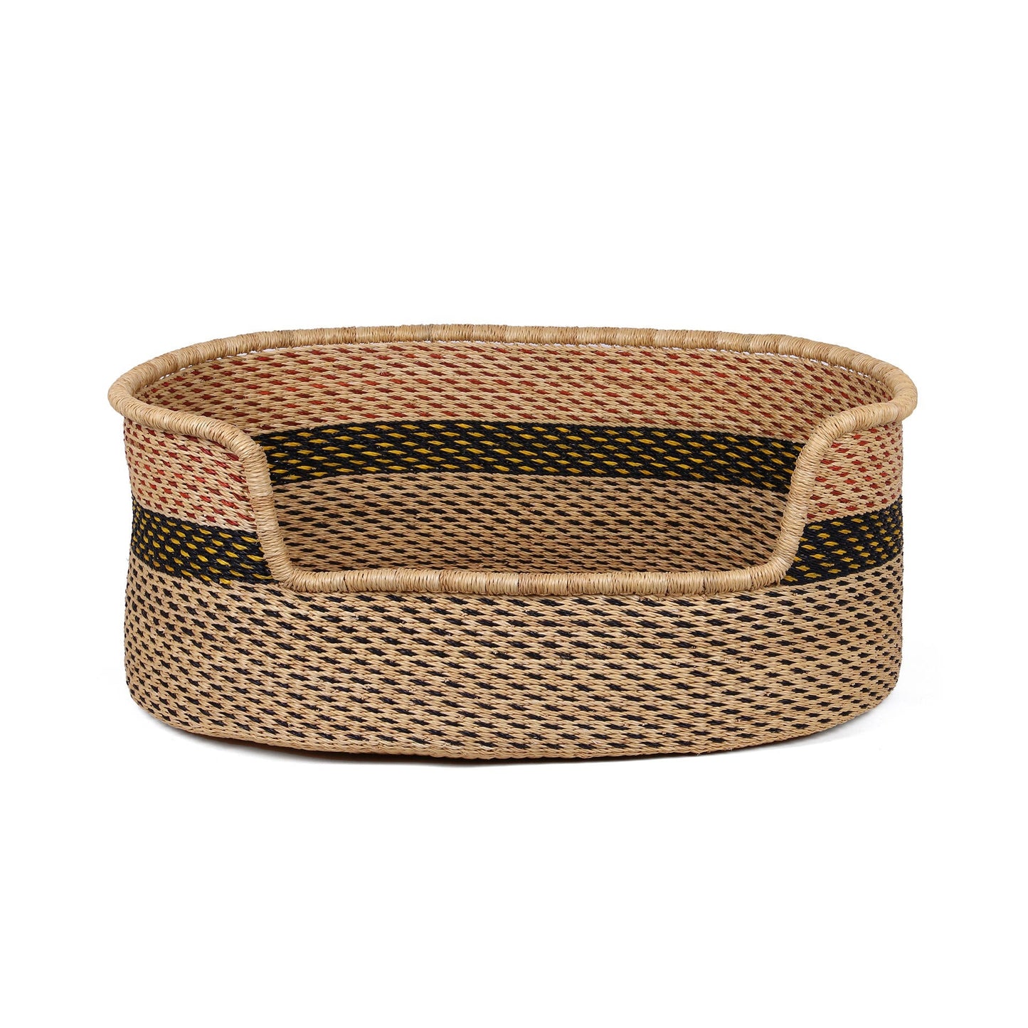 DABODABO: Brown and Black Dog Basket - Large
