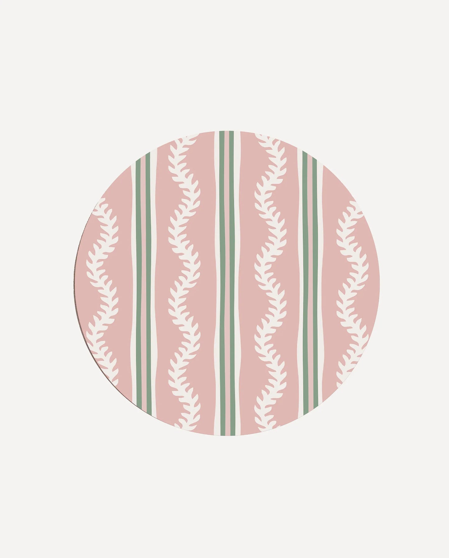 Green & Pink Vines Coasters
