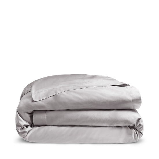 Luxury Organic Cotton Dove Grey Edged Duvet Cover