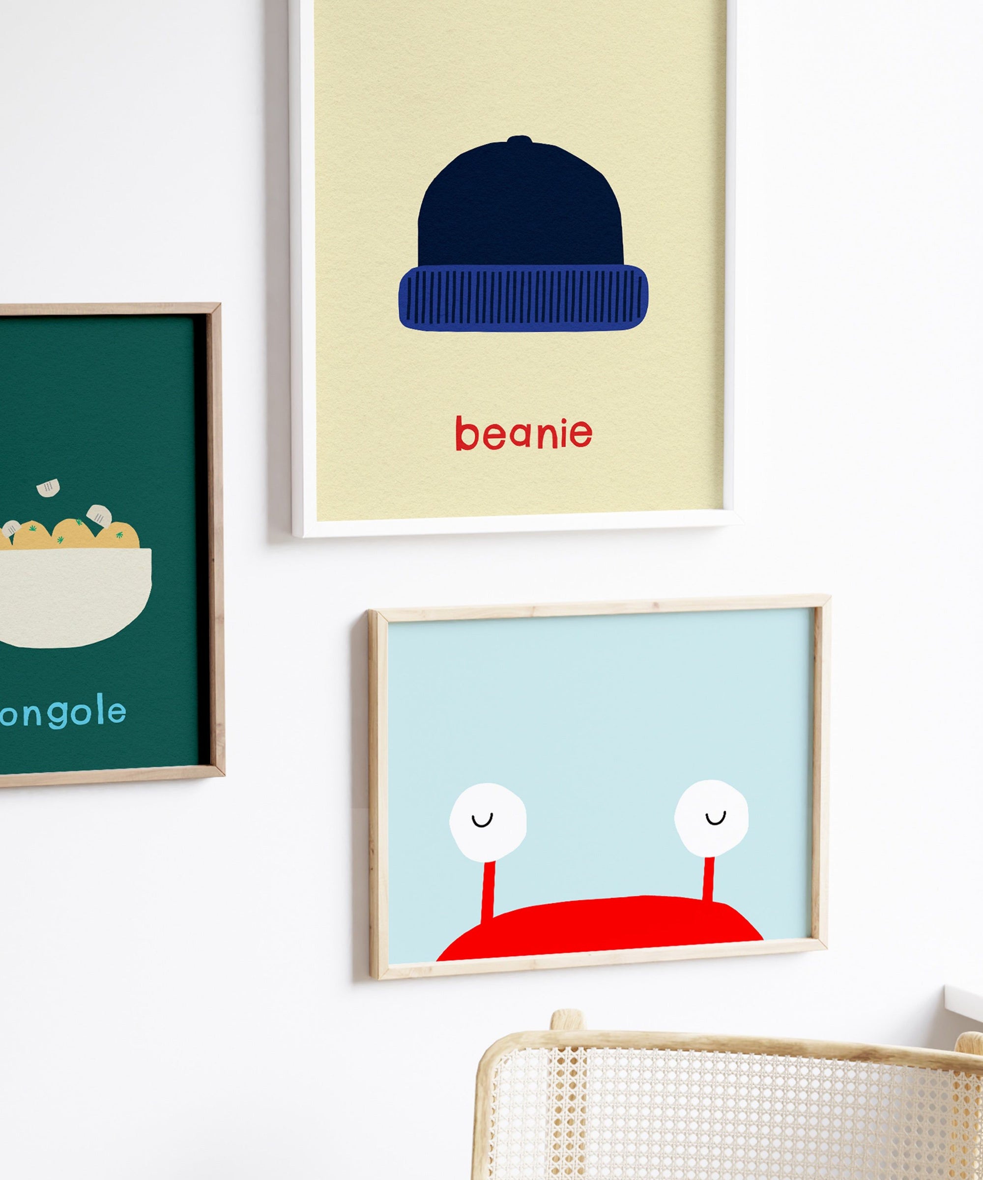 B for Beanie Art Print