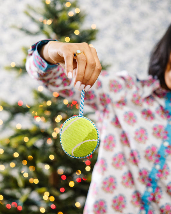 Needlepoint Icon Ornament - Tennis Ball