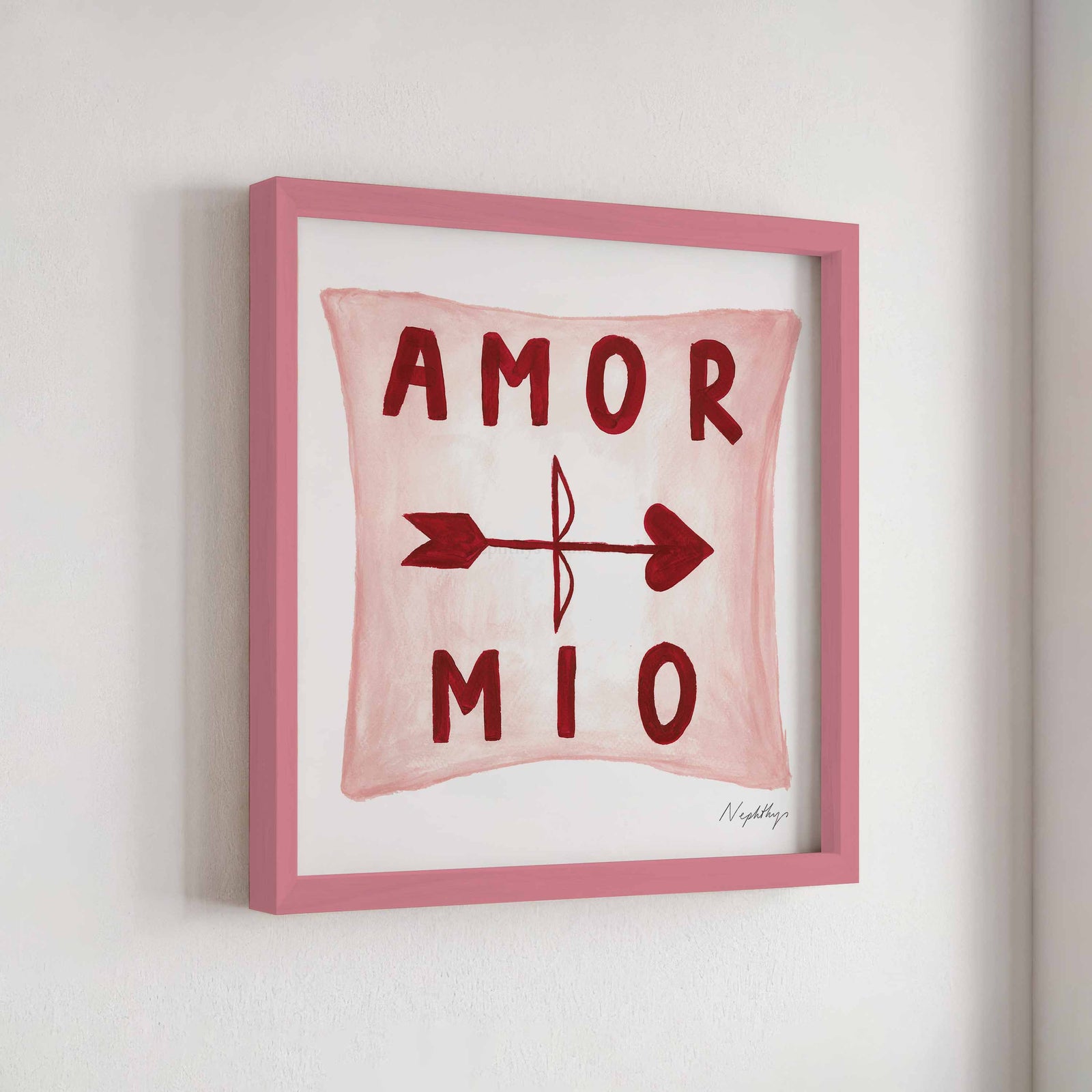 Amor Mio Pillow Print