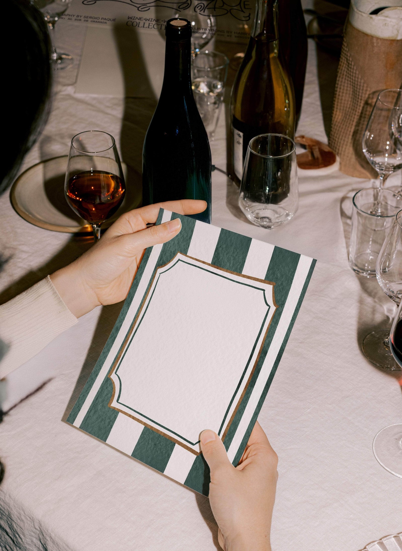 Pine Menu - Set of 10