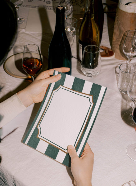 Pine Menu - Set of 10